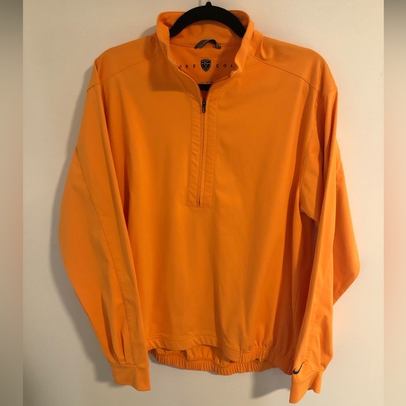 Nike Golf Orange Pullover Windbreaker - size Small - Picture 1 of 1